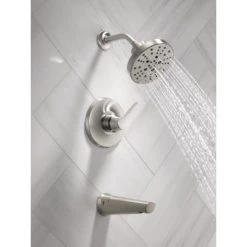 Delta Galeon Monitor 14 Series Single Function Pressure Balanced Tub and Shower - Less Rough-In Valve -Delta Sales Store T14472 SS PR WATER 01