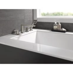 Delta Galeon Roman Tub and Shower 4-Hole Trim Package with Hand Shower - Less Rough-In -Delta Sales Store T4771 SS PR