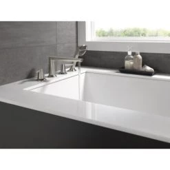 Delta Galeon Roman Tub and Shower 4-Hole Trim Package with Hand Shower - Less Rough-In -Delta Sales Store T4771 SS PR WATER