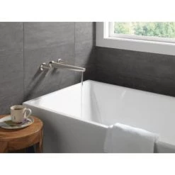 Delta Galeon Double Handle Wall Mounted Tub Filler Trim - Less Rough In 8 Delta Galeon Double Handle Wall Mounted Tub Filler Trim - Less Rough In -Delta Sales Store T5771 SS PR WL WATER