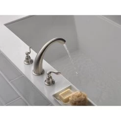 Delta Windemere Deck Mounted Roman Tub Filler Trim - Less Rough In Valve -Delta Sales Store bt2796 ss 04