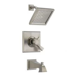 Delta Dryden Monitor 17 Series Dual Function Pressure Balanced Tub and Shower with Integrated Volume Control - Less Rough-In Valve -Delta Sales Store clean t17451stainless steel