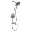 Delta Arvo Pressure Balanced Shower System with Shower Head, Hand Shower, Shower Arm, Hose, and Valve Trim