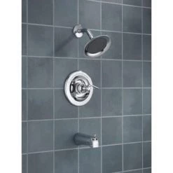 Delta Windemere Monitor 14 Series Single Function Pressure Balanced Tub and Shower Less Rough-In Valve - Limited Lifetime Warranty -Delta Sales Store delta bt14496 installed shower head and tub spout in chrome 126