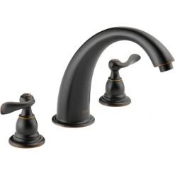 Delta Windemere Deck Mounted Roman Tub Filler Trim - Less Rough In Valve