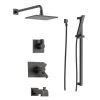 Delta TempAssure 17T Series Thermostatic Tub and Shower System with Volume Control, Shower Head, Hand Shower, and Slide Bar - Includes Rough-In Valves -Delta Sales Store delta dss vero 17t04rb 101