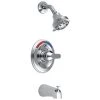 Delta Commercial Single Handle Monitor Tub / Shower Valve Trim Only with Pressure Balance Cartridge and Lever Handle