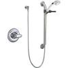 Delta Commercial Single Handle Hand Shower Valve Trim Only with Metal Lever Handle, 24" Combination Grab and Slide Bar, Hand Shower Holder, 69" Brass Double Spiral Hose, Quick Connect Hose Coupler, and Single Function 1.5 GPM Hand Shower -Delta Sales Store delta t13h152 20 3563959