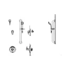 Delta Commercial 11T Tub and Shower Trim Package with Wall Mount Diverter