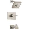 Delta Vero Monitor 14 Series Single Function Pressure Balanced Tub and Shower with H2Okinetic Shower Head - Less Rough-In Valve -Delta Sales Store delta t14453 ssh2o 140