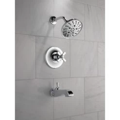 Delta Dorval Monitor 14 Series Single Function Pressure Balanced Tub and Shower - Less Handle and Rough-In Valve -Delta Sales Store delta t14456 lhp alternate 108
