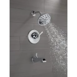 Delta Dorval Monitor 14 Series Single Function Pressure Balanced Tub and Shower - Less Handle and Rough-In Valve -Delta Sales Store delta t14456 lhp alternate 82