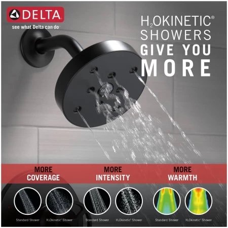 Delta Trinsic Tub and Shower Trim Package with 1.75 Single Function Shower Head and H2Okinetic Technology 4 Delta Trinsic Tub and Shower Trim Package with 1.75 Single Function Shower Head and H2Okinetic Technology - Image 2