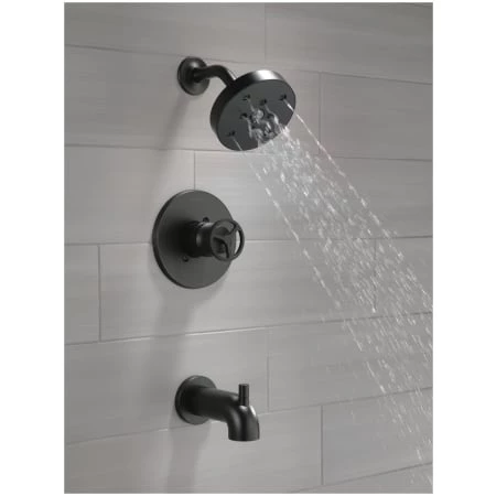 Delta Trinsic Tub and Shower Trim Package with 1.75 Single Function Shower Head and H2Okinetic Technology 6 Delta Trinsic Tub and Shower Trim Package with 1.75 Single Function Shower Head and H2Okinetic Technology - Image 4