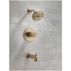 Delta Trinsic Tub and Shower Trim Package with 1.75 Single Function Shower Head and H2Okinetic Technology 13 Delta Trinsic Tub and Shower Trim Package with 1.75 Single Function Shower Head and H2Okinetic Technology -Delta Sales Store delta t14458 alternate image 136