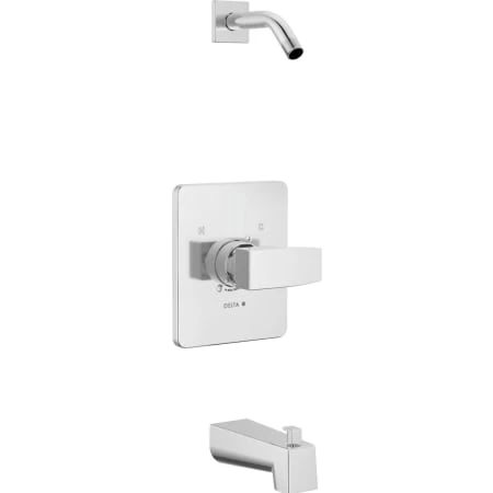 Delta Modern Tub and Shower Trim Package - Less Shower Head 2 Delta Modern Tub and Shower Trim Package - Less Shower Head