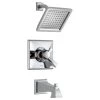 Delta Dryden Monitor 17 Series Dual Function Pressure Balanced Tub and Shower with 1.75 GPM Shower Head and Integrated Volume Control - Less Rough-In Valve -Delta Sales Store delta t17451 we 16