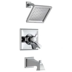 Delta Dryden Monitor 17 Series Dual Function Pressure Balanced Tub and Shower with 1.75 GPM Shower Head and Integrated Volume Control - Less Rough-In Valve