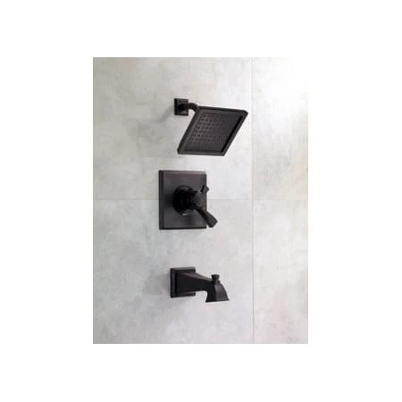 Delta Dryden Monitor 17 Series Dual Function Pressure Balanced Tub and Shower with 1.75 GPM Shower Head and Integrated Volume Control - Less Rough-In Valve 6 Delta Dryden Monitor 17 Series Dual Function Pressure Balanced Tub and Shower with 1.75 GPM Shower Head and Integrated Volume Control - Less Rough-In Valve - Image 4