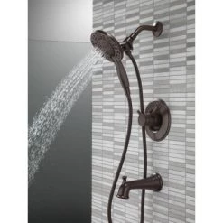 Delta Linden Monitor 17 Series Dual Function Pressure Balanced Tub and Shower with In2ition and Integrated Volume Control - Less Rough-In Valve -Delta Sales Store delta t17493 i alternate view 29
