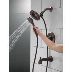 Delta Linden Monitor 17 Series Dual Function Pressure Balanced Tub and Shower with In2ition and Integrated Volume Control - Less Rough-In Valve -Delta Sales Store delta t17494 i alternate view 33