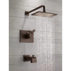 Delta Vero Tempassure 17T Series Dual Function Thermostatic Tub and Shower with 1.75 GPM Shower Head and Integrated Volume Control - Less Rough-In Valve -Delta Sales Store delta t17t453 we water view 22
