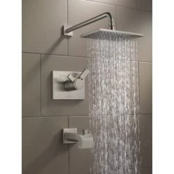 Delta Vero Tempassure 17T Series Dual Function Thermostatic Tub and Shower with 1.75 GPM Shower Head and Integrated Volume Control - Less Rough-In Valve -Delta Sales Store delta t17t453 we water view 23
