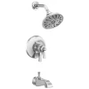 Delta Dorval Tempassure 17T Series Dual Function Thermostatic Tub and Shower with Integrated Volume Control - Less Rough-In Valve