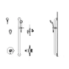 Delta Commercial Thermostatic Shower Trim with Handshower, Integrated Volume Control, and Diverter - Less Rough-In Valve -Delta Sales Store delta t17th305 05 54