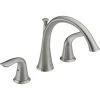 Delta Lahara Deck Mounted Roman Tub Filler Trim -Delta Sales Store delta t2738 ss 723