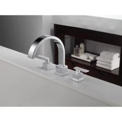 Delta Vero Deck Mounted Roman Tub Filler Trim -Delta Sales Store delta t2753 installed tub filler in chrome 308