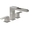 Delta Ara Waterfall Deck Mounted Roman Tub Filler Trim with Metal Lever Handles -Delta Sales Store delta t2768 ss 743