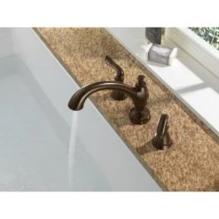 Delta Linden Deck Mounted Roman Tub Filler Trim -Delta Sales Store delta t2794 running tub filler in venetian bronze 1624