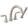 Delta Kayra Deck Mounted Roman Tub Filler with Built-In Diverter - Includes Hand Shower -Delta Sales Store delta t4733 ss 929987
