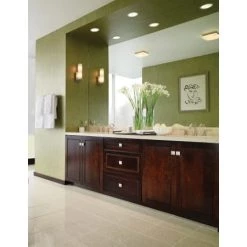 Delta Lahara Deck Mounted Roman Tub Filler Trim with Hand Shower -Delta Sales Store delta t4738 overall room view in brilliance stainless 1160