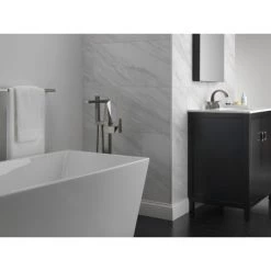 Delta Trillian Floor Mounted Tub Filler with Integrated Diverter and Hand Shower - Less Rough In -Delta Sales Store delta t4743 fl alternate view 176