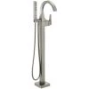 Delta Trillian Floor Mounted Tub Filler with Integrated Diverter and Hand Shower - Less Rough In -Delta Sales Store delta t4746 ss pr fl 7647974