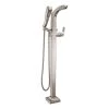 Delta Tesla Floor Mounted Tub Filler with Integrated Diverter and Hand Shower - Less Rough In -Delta Sales Store delta t4752 fl ss 88