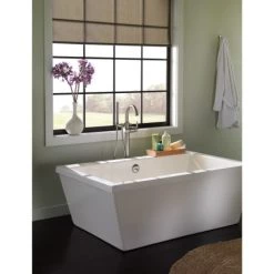 Delta Floor Mounted Tub Filler with Hand Shower and Hose - Rough-in Valve Included -Delta Sales Store delta t4759 fl r4700 fl installed tub filler in chrome 3