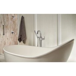 Delta Floor Mounted Tub Filler with Hand Shower and Hose - Rough-in Valve Included -Delta Sales Store delta t4759 fl r4700 fl installed tub filler in chrome 6