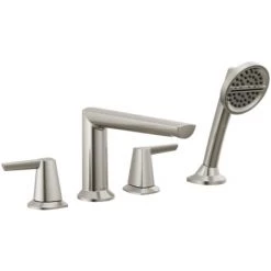 Delta Galeon Roman Tub and Shower 4-Hole Trim Package with Hand Shower - Less Rough-In