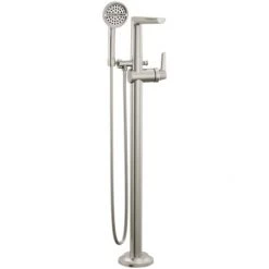 Delta Galeon Floor Mounted Tub Filler with Integrated Diverter and Hand Shower - Less Rough In