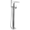Delta Zura Floor Mounted Tub Filler with Integrated Diverter and Hand Shower - Less Rough In -Delta Sales Store delta t4774 fl 6141779