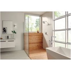 Delta Zura Floor Mounted Tub Filler with Integrated Diverter and Hand Shower - Less Rough In -Delta Sales Store delta t4774 fl alternate image 107