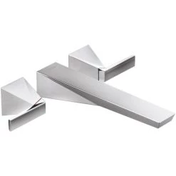 Delta Trillian Double Handle Wall Mounted Tub Filler Trim - Less Rough In