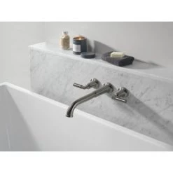Delta Bowery Double Handle Wall Mounted Tub Filler Trim - Less Rough In -Delta Sales Store delta t5748 wl alternate view 23