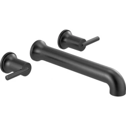 Delta Trinsic Double Handle Wall Mounted Tub Filler Trim - Less Rough In