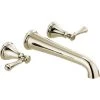 Delta Cassidy Double Handle Wall Mounted Tub Filler Trim - Less Rough In -Delta Sales Store delta t5797 pnwl 7213556