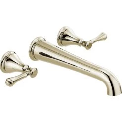 Delta Cassidy Double Handle Wall Mounted Tub Filler Trim - Less Rough In