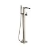 Delta Ara Floor Mounted Tub Filler with Integrated Diverter and Hand Shower - Less Rough In -Delta Sales Store delta t4768 fl briliancestainless